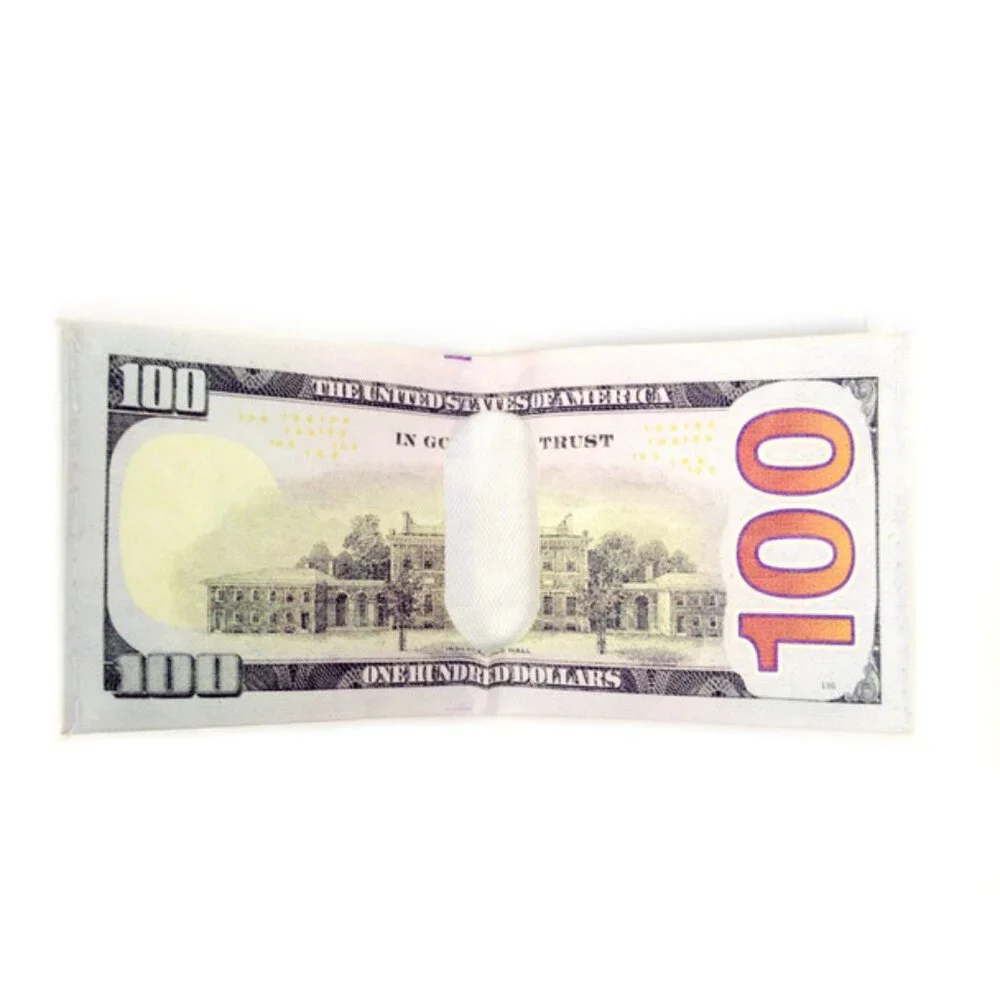 Hundred Dollar Wallet $100 Bill Print- Bi-Fold Style - NWT - Gift Idea